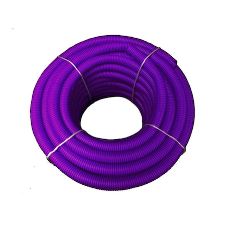 Kable Kontrol® Convoluted Split Wire Loom Tubing - 3/8 Inside Diameter - 100' Length - Purple